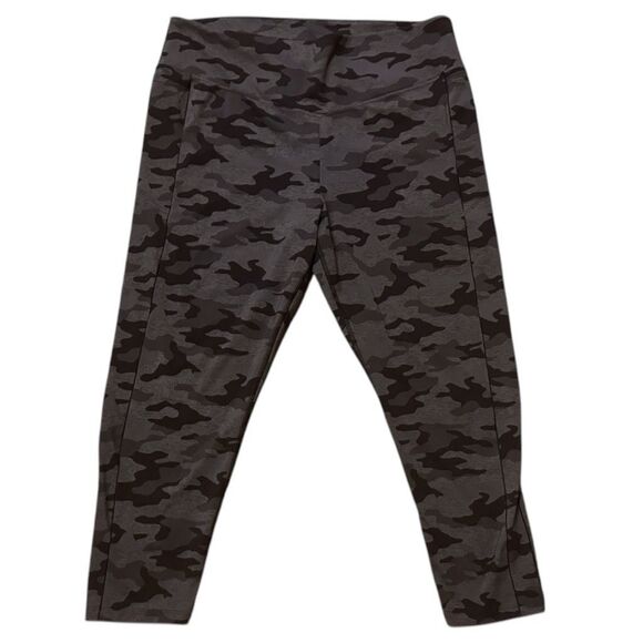 VS PINK Black & Rich Grey Camo Ultimate V High Waist 7/8 Ankle Leggings Size XXL - Picture 4 of 15